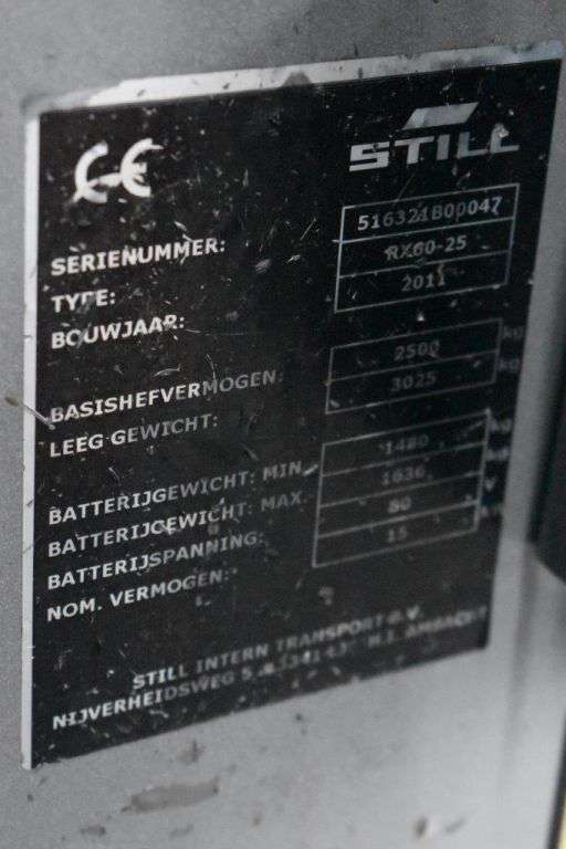 Šakinį krautuvą STILL RX60-25 parduodama aukcione-photo
