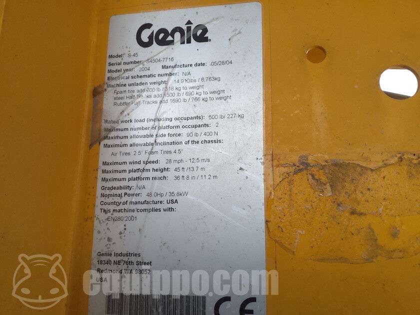 Teleskopinį keltuvą GENIE S-45 parduodama aukcione-photo