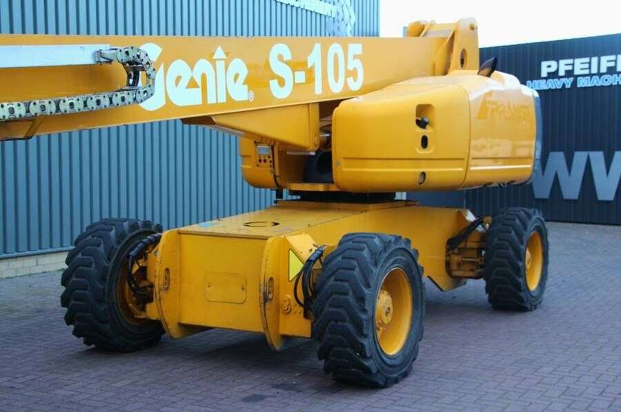 Teleskopinis keltuvas GENIE S105 Diesel, 4x4x4 drive, 34m Working Height, Jib-photo