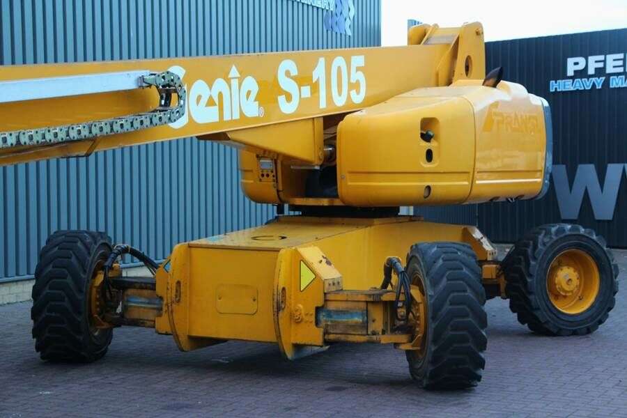 Teleskopinis keltuvas GENIE S105 Diesel, 4x4x4 drive, 34m Working Height, Jib-photo